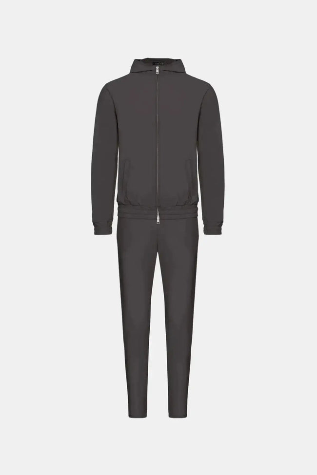 HOODED DARK GREY TECH