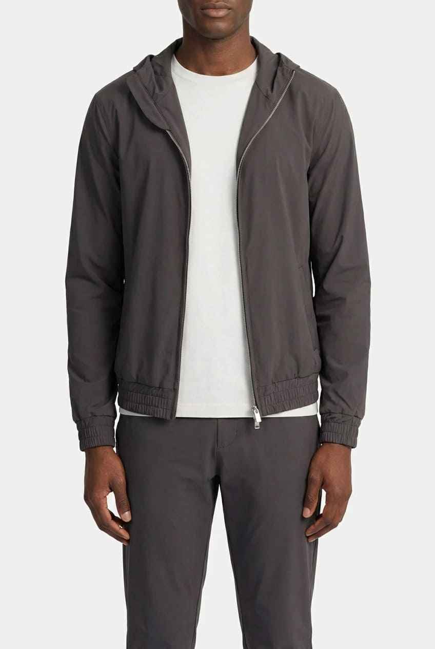 HOODED DARK GREY TECH